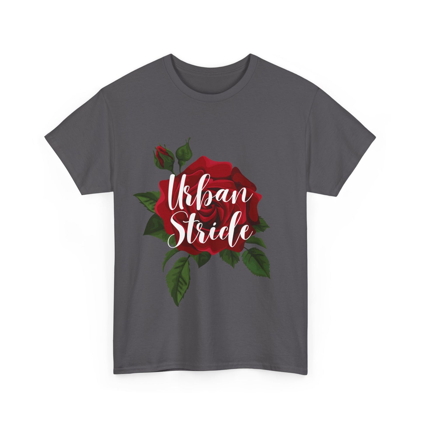 T-shirt con scritta "UrbanStride Vintage Flower