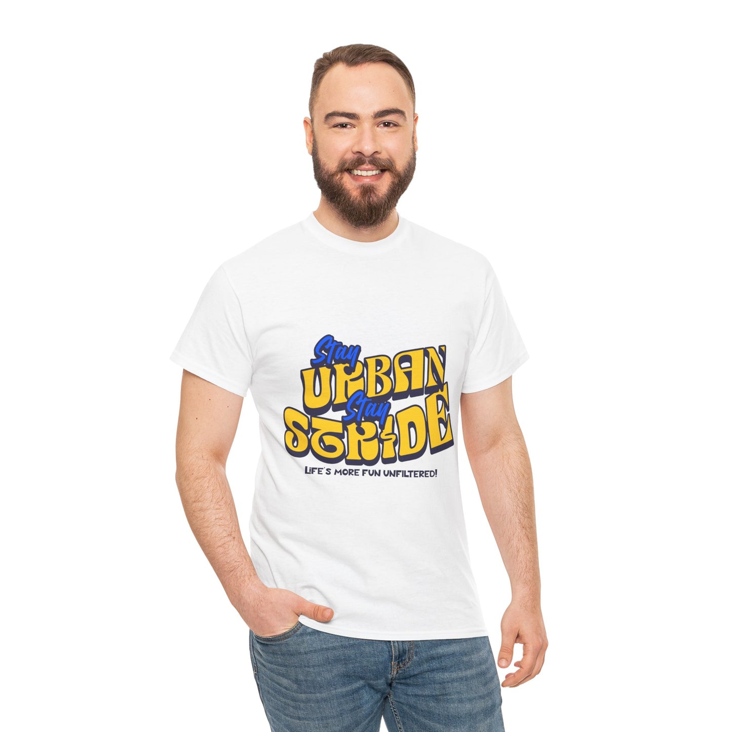 T-shirt con scritta Stay urban Stay stride