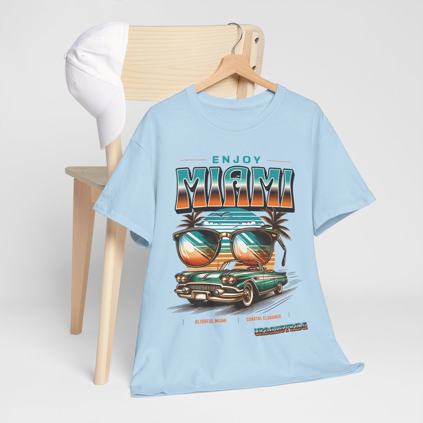 T-shirt con scritta" Enjoy Miami "