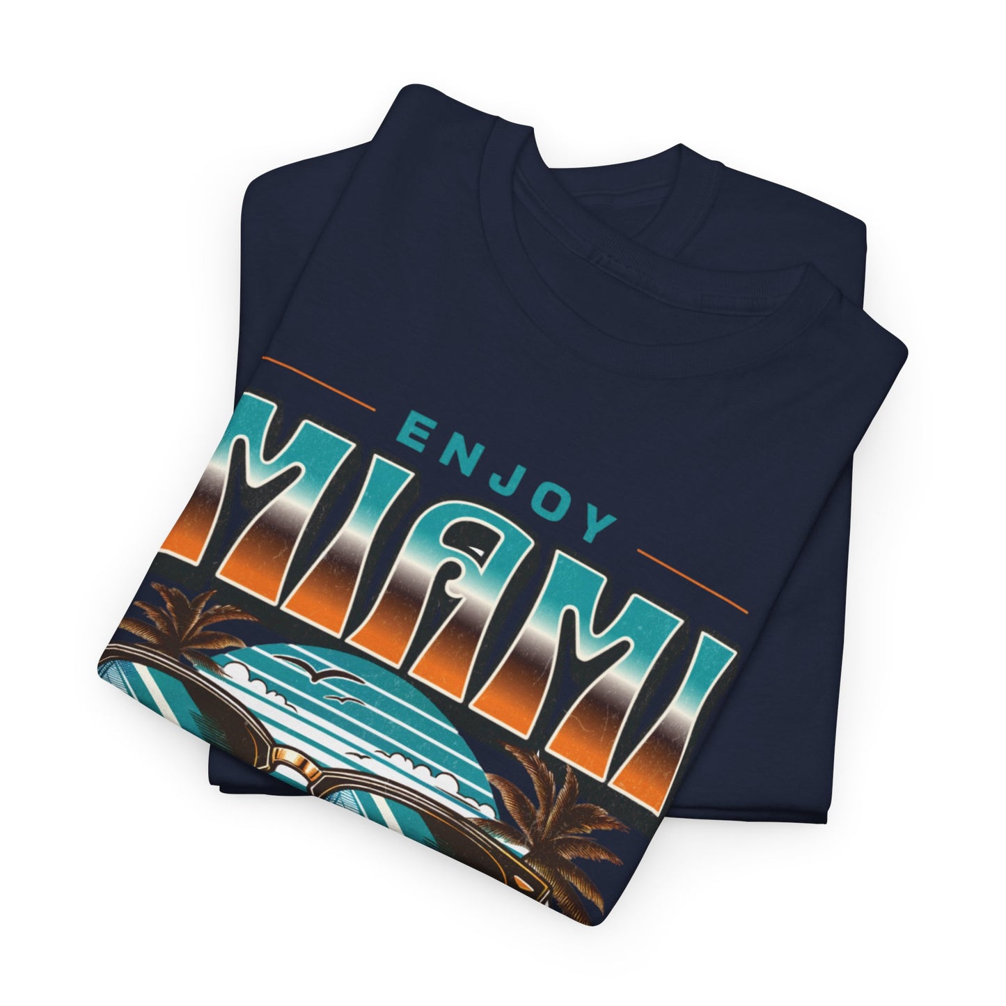 T-shirt con scritta" Enjoy Miami "