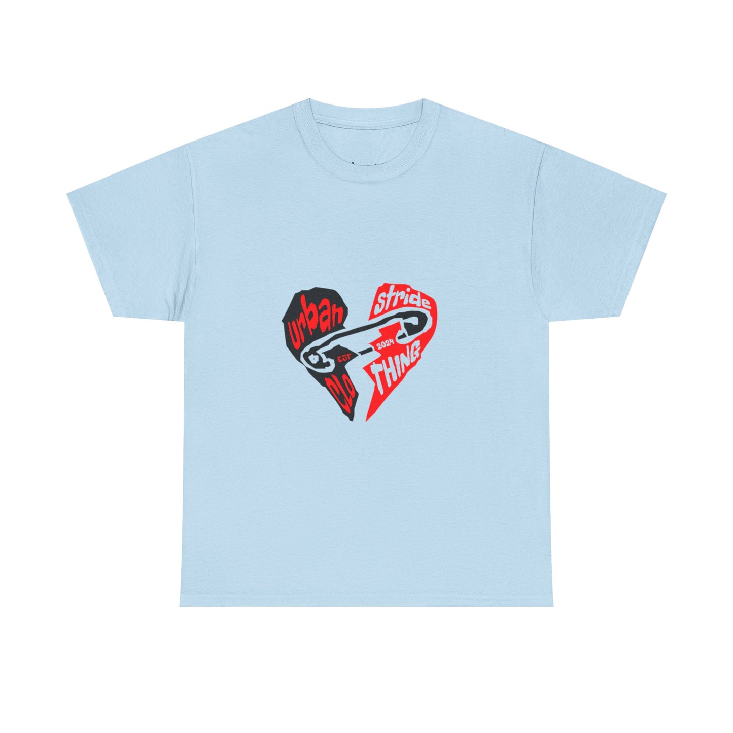 T-shirt con disegno cuore spezzato