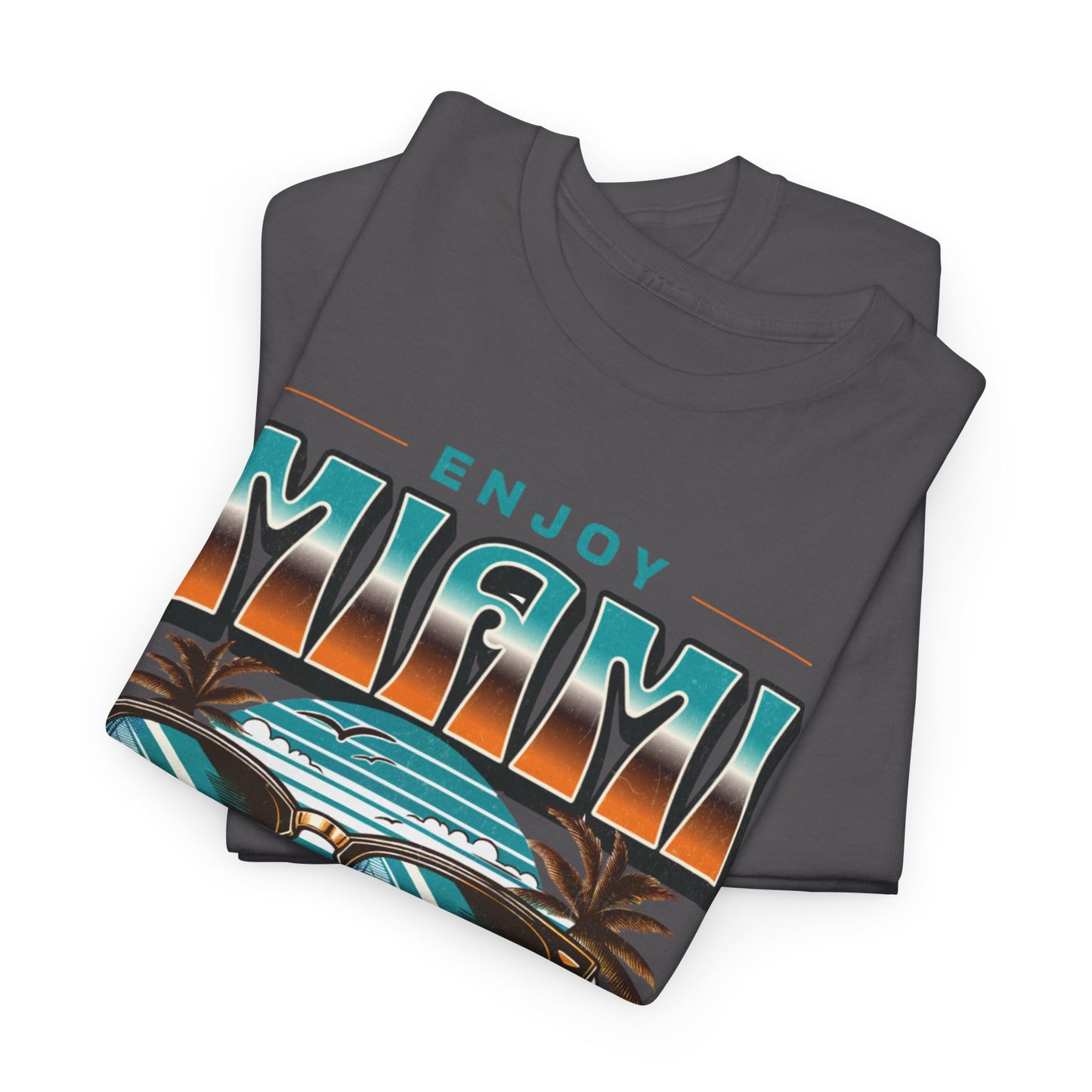 T-shirt con scritta" Enjoy Miami "