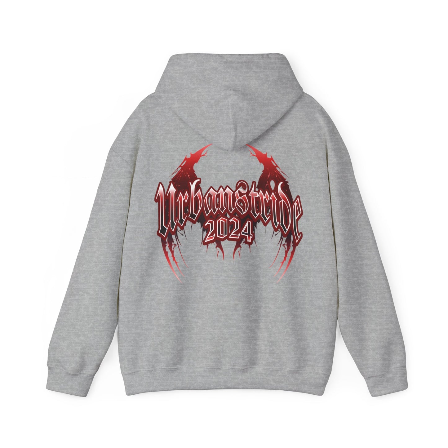 Felpa con scritta "Urbanstride 2024" red wings