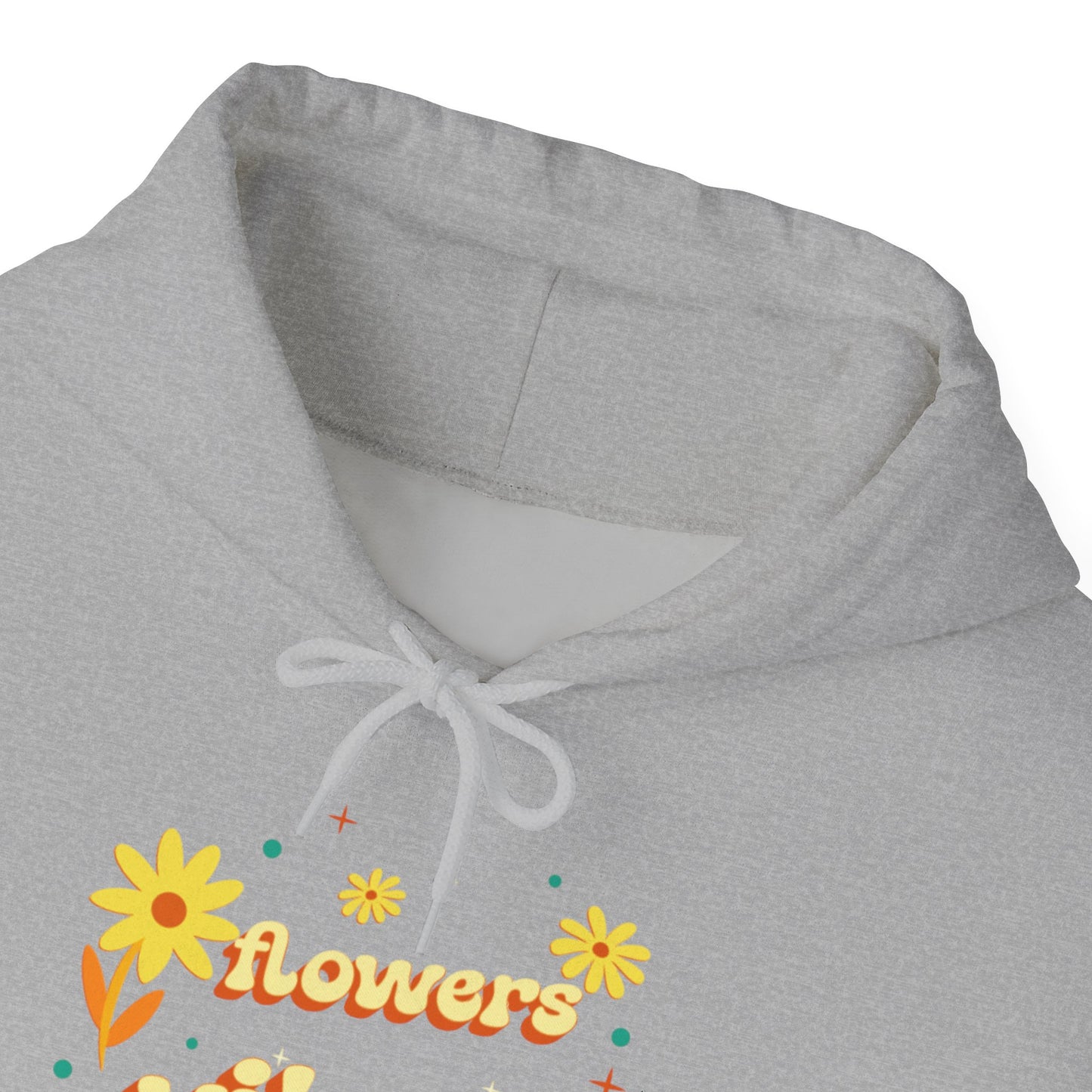 Felpa con scritta "Flowers vibes"