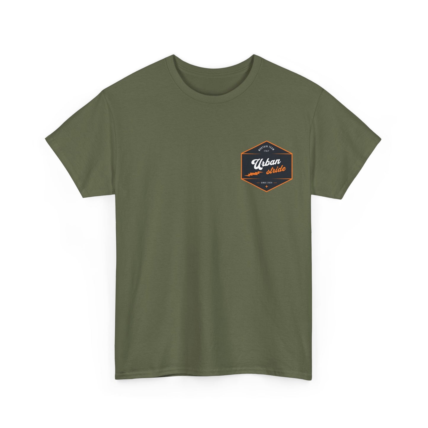 T-shirt Urban Stride® – Logo esagonale vintage in stile aviatore