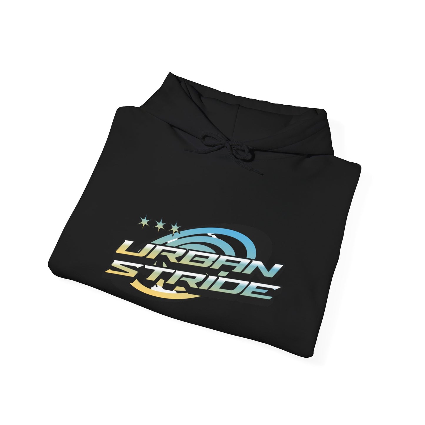 Felpa con scritta "Urbanstride" stile 3d