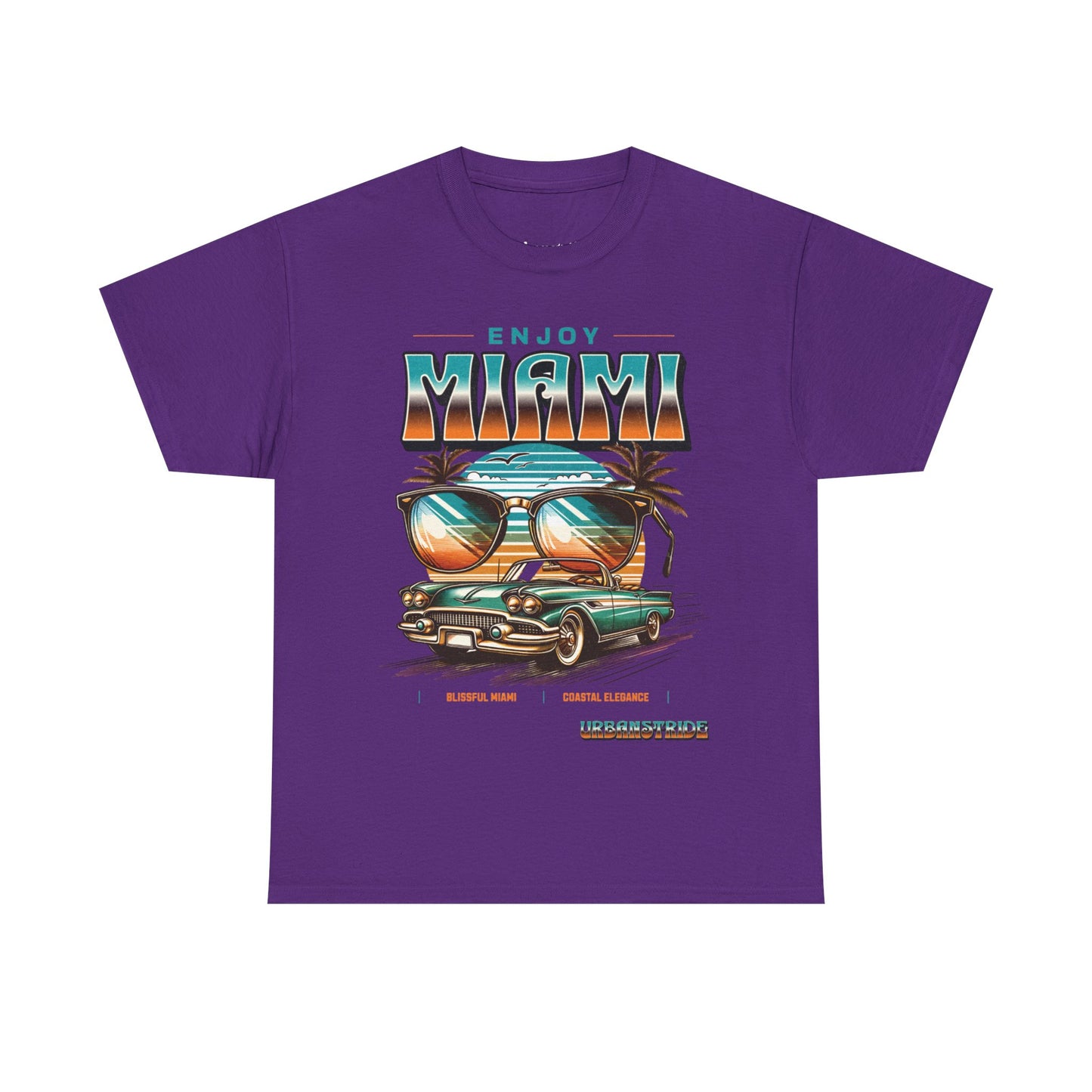 T-shirt con scritta" Enjoy Miami "