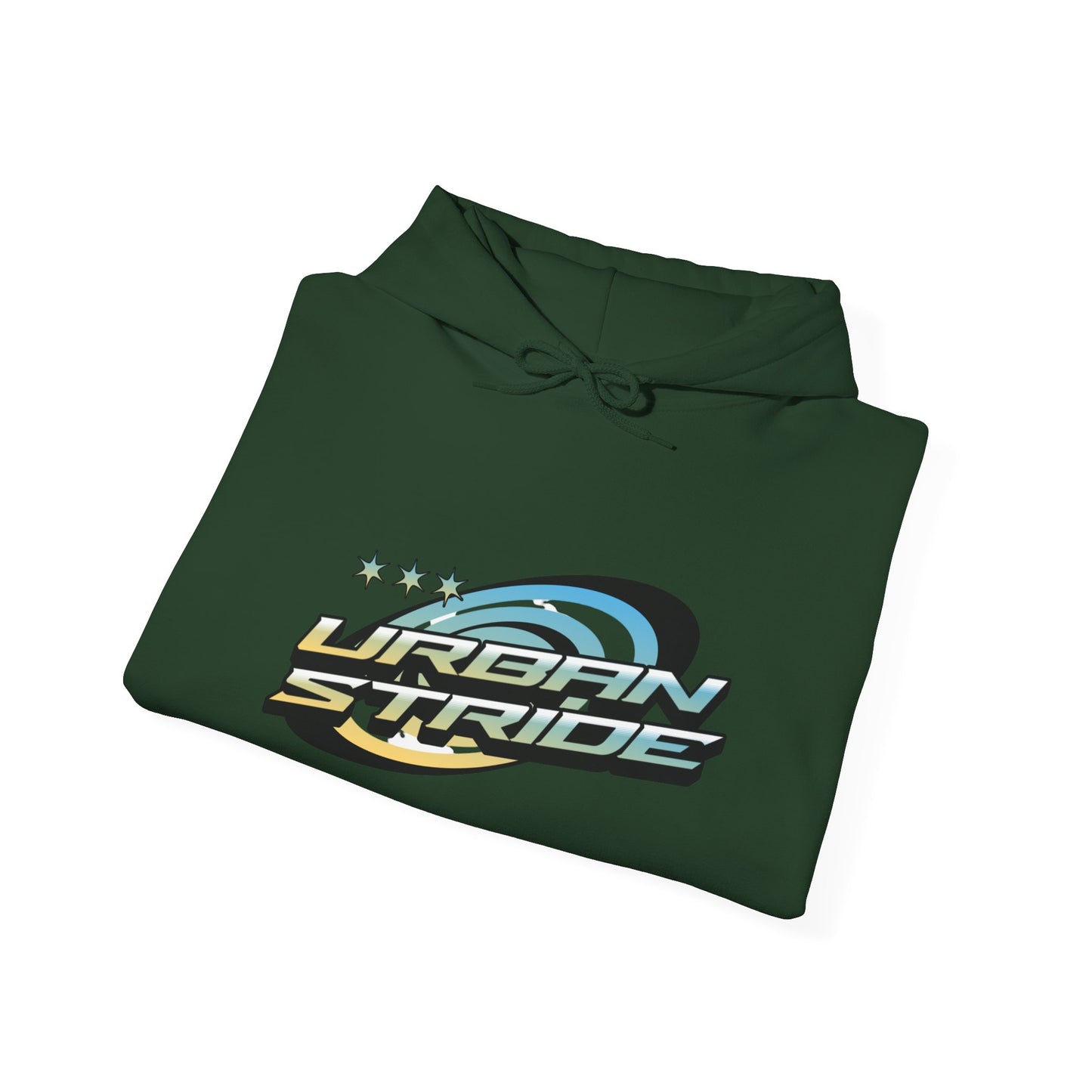 Felpa con scritta "Urbanstride" stile 3d