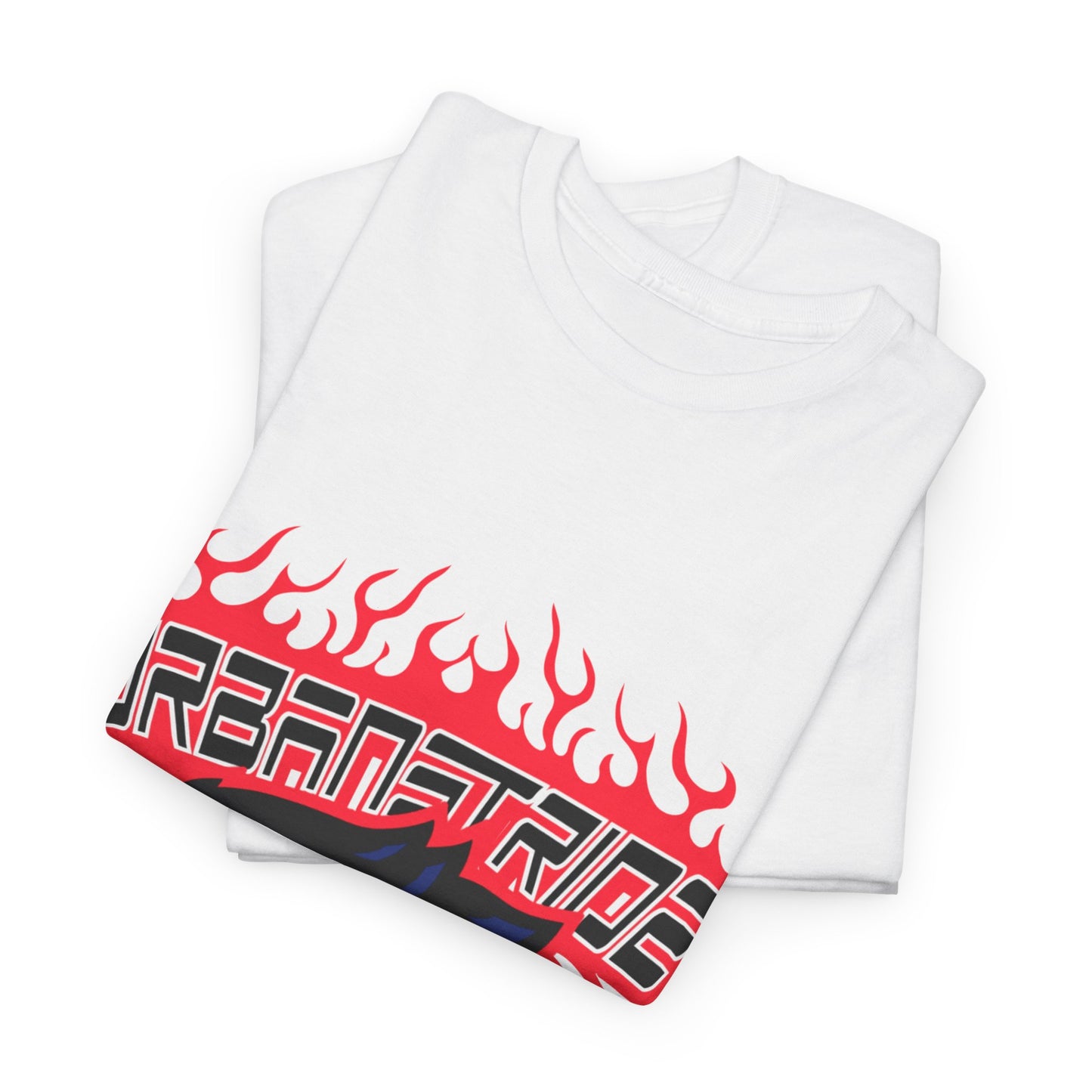 T-shirt con scritta "Urbanstride" e aquila