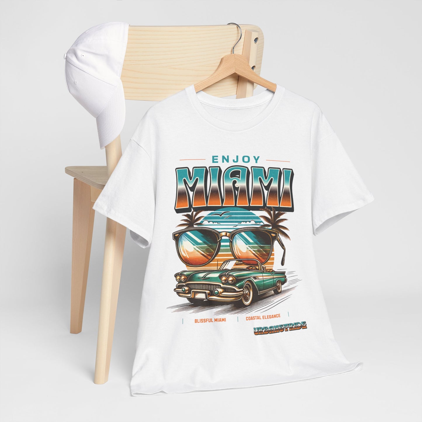 T-shirt con scritta" Enjoy Miami "