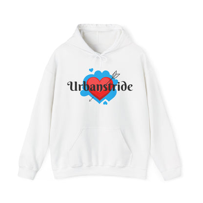 Felpa con logo "URBANSTRIDE" e cuore