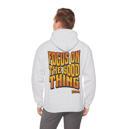 Felpa con scritta "Focus on the good thing"