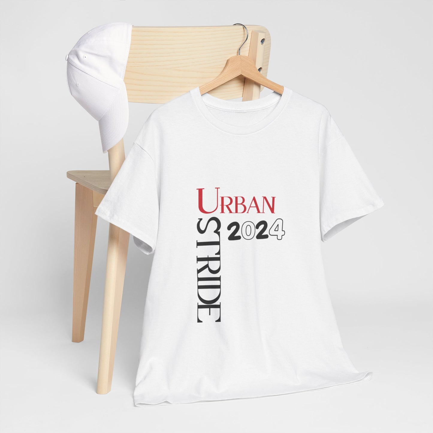 T-shirt con scritta "Urbanstride" red & black