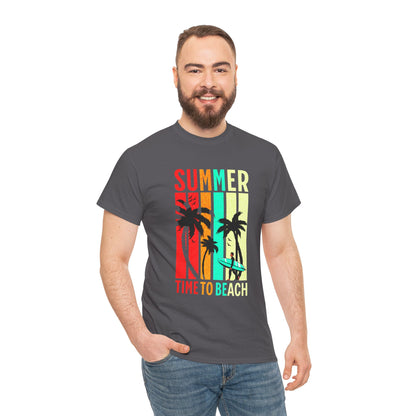 T-shirt con scritta " Summer time to the beach "