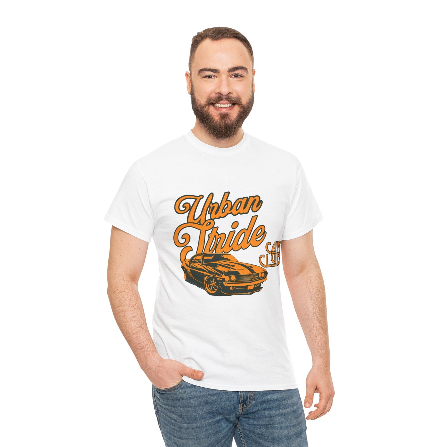 T-shirt con scritta "Urbanstride car club"
