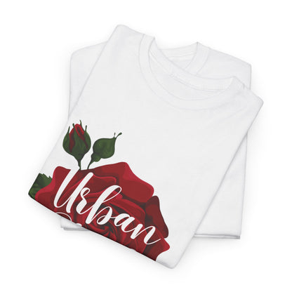 T-shirt con scritta "UrbanStride Vintage Flower