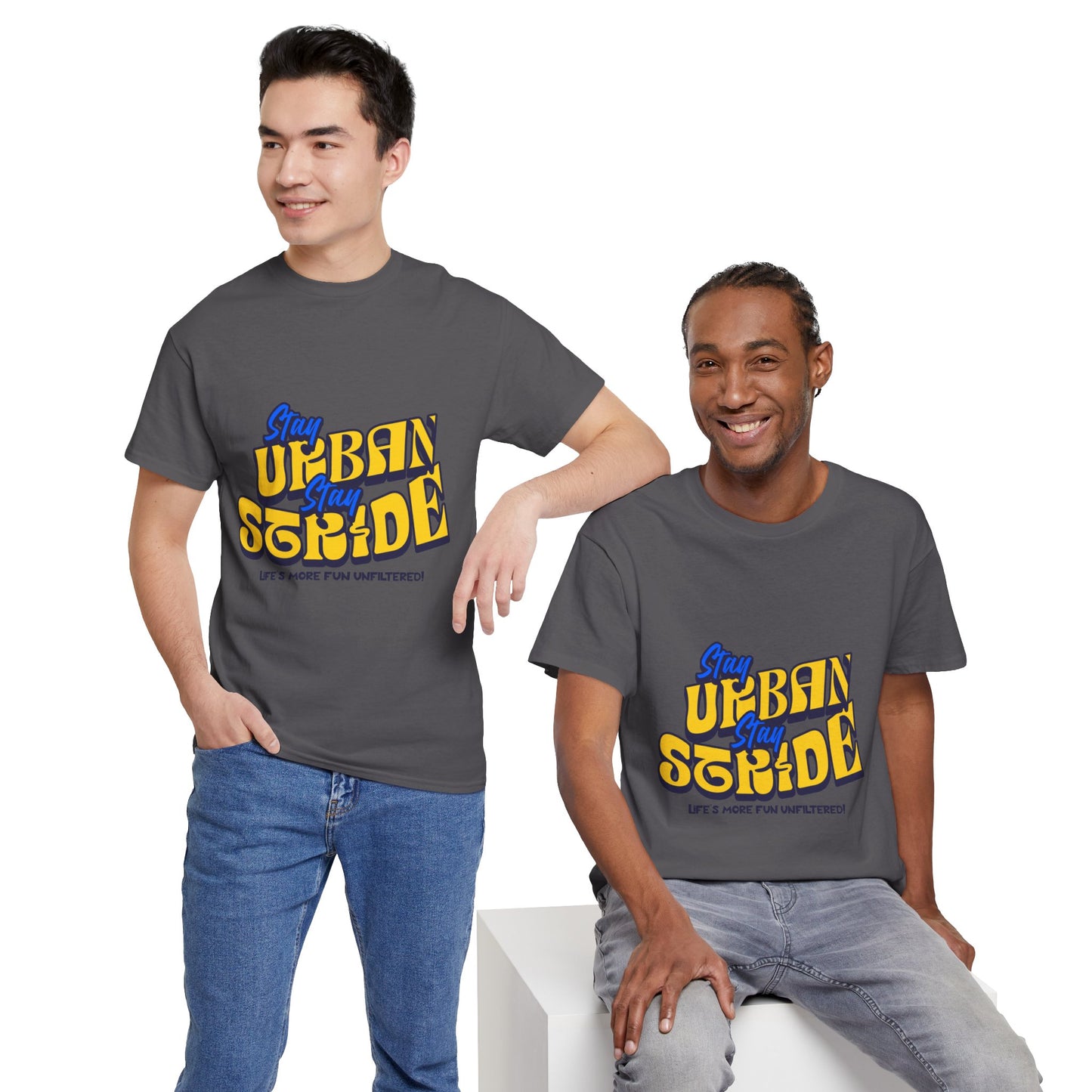 T-shirt con scritta  Stay urban Stay stride
