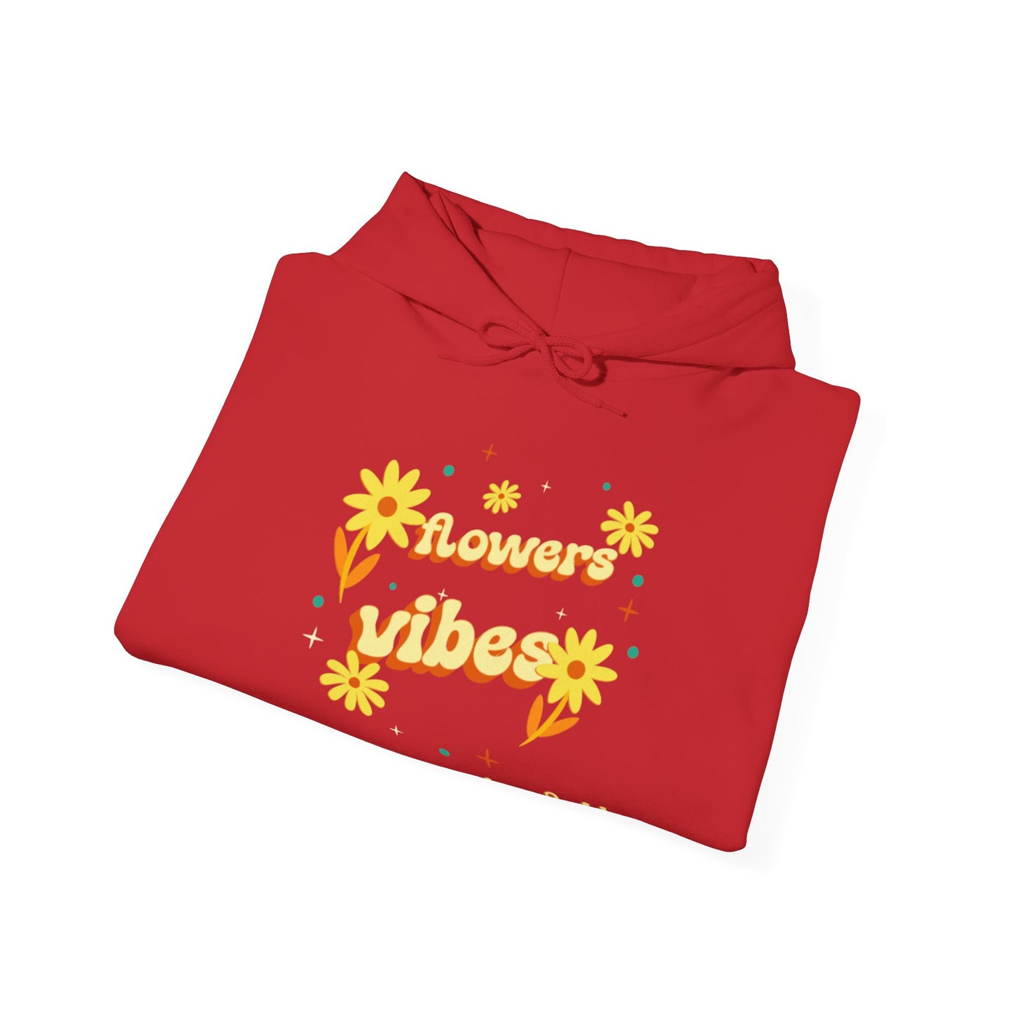 Felpa con scritta "Flowers vibes"
