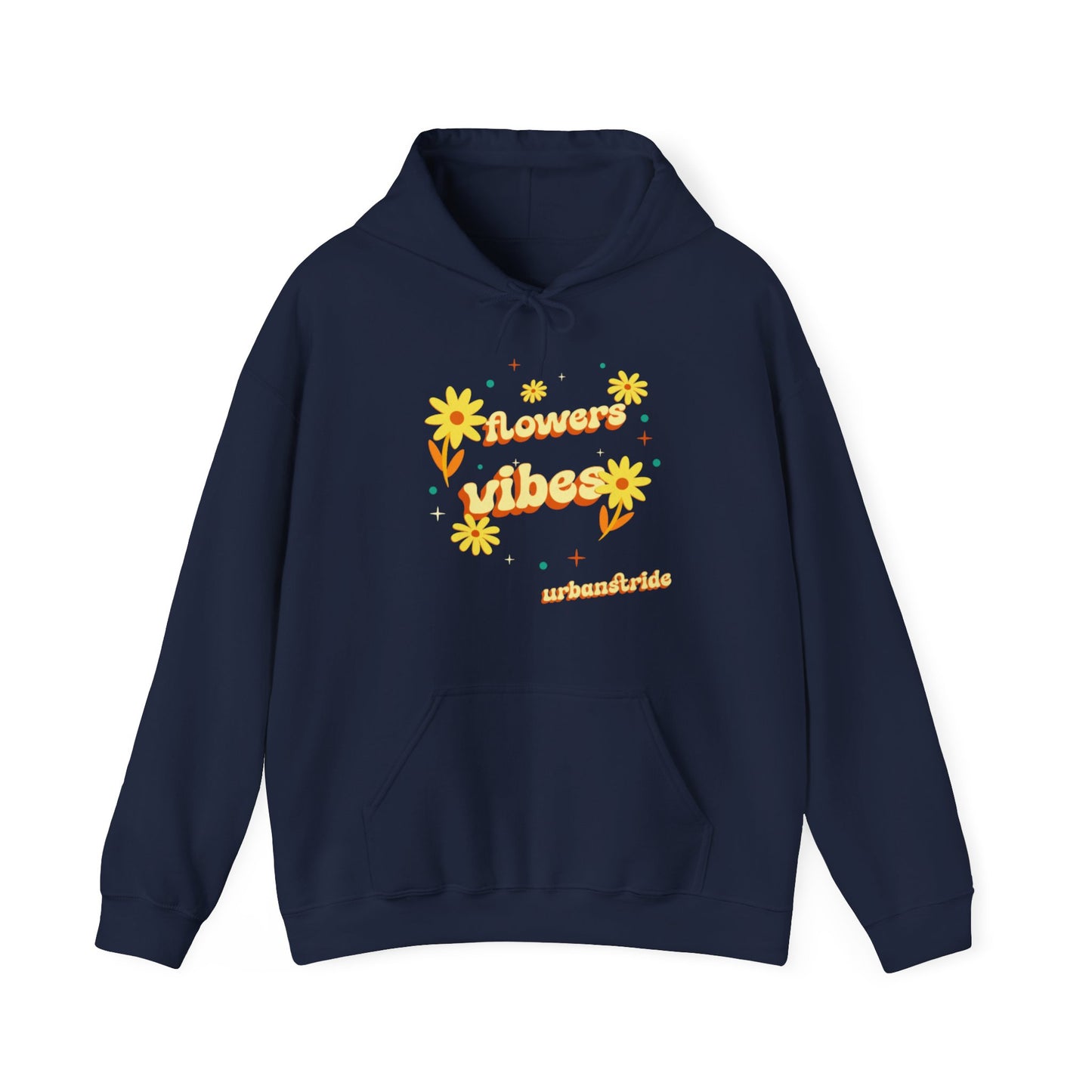 Felpa con scritta "Flowers vibes"