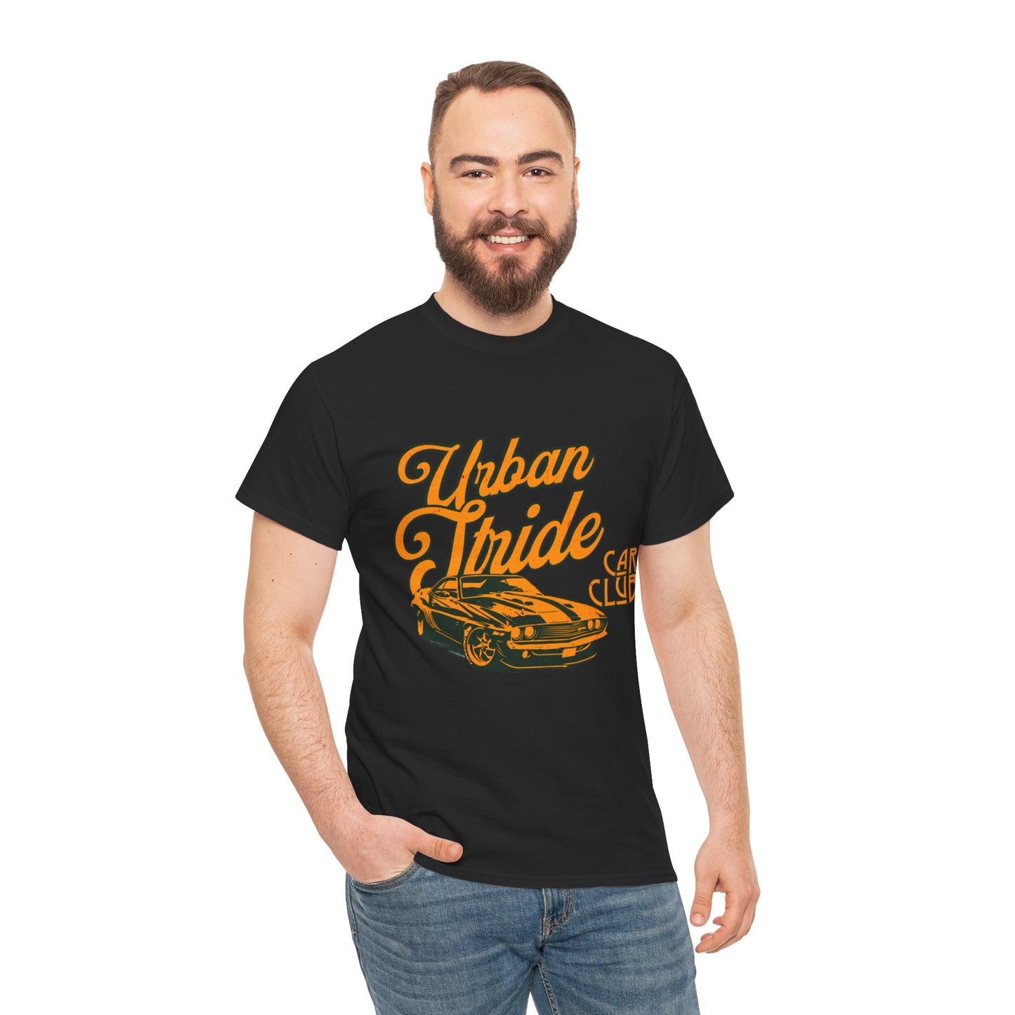 T-shirt con scritta "Urbanstride car club"