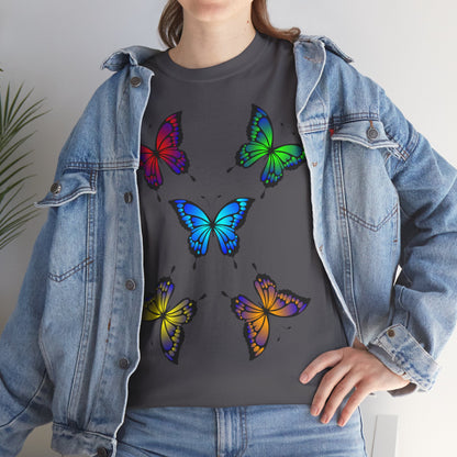 T-shirt con scritta "UrbanStride Butterfly Vibes
