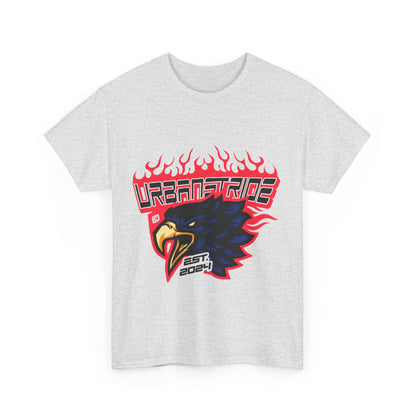 T-shirt con scritta "Urbanstride" e aquila