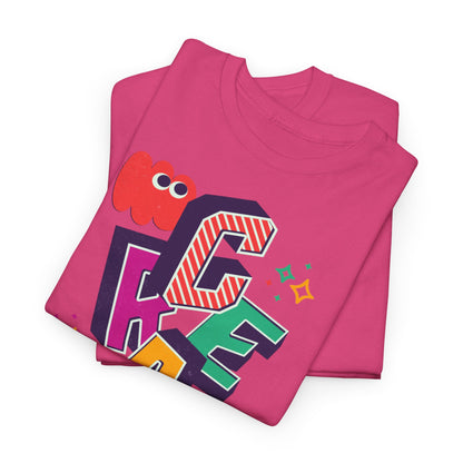 T-shirt con scritta "Create your magic"