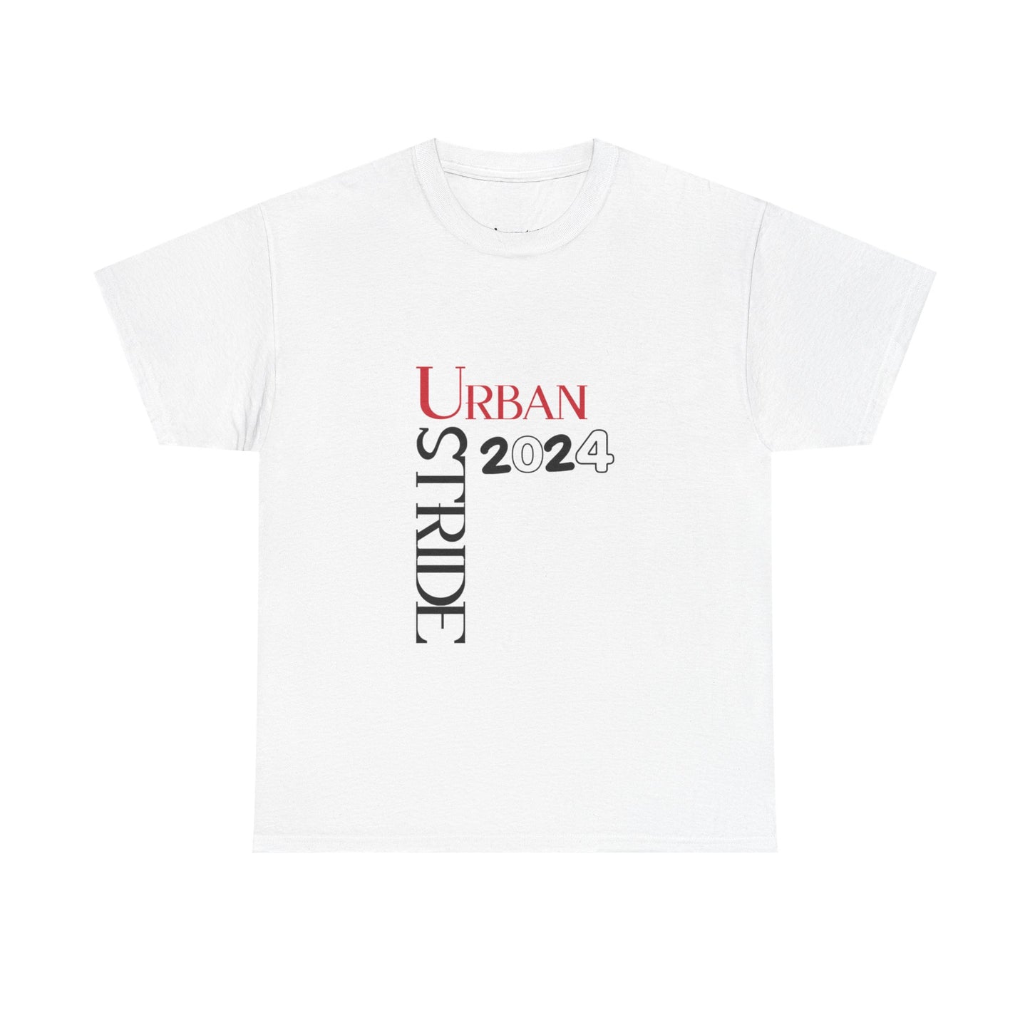 T-shirt con scritta "Urbanstride" red & black