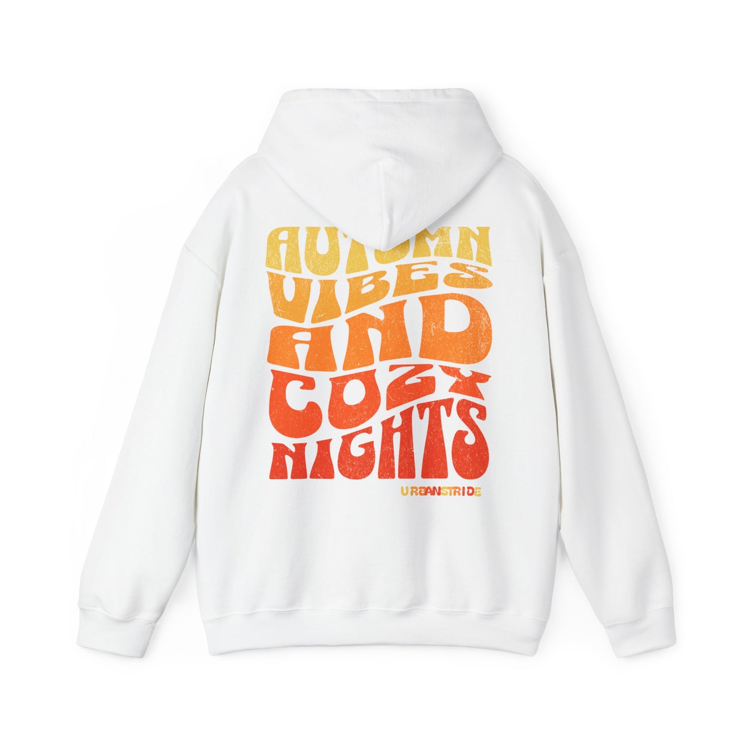 Felpa con scritta "Autumn vibes and cozy nights"