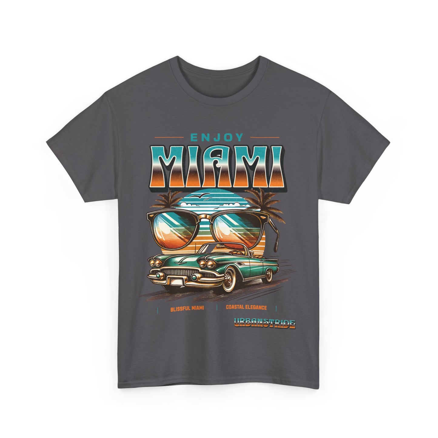 T-shirt con scritta" Enjoy Miami "