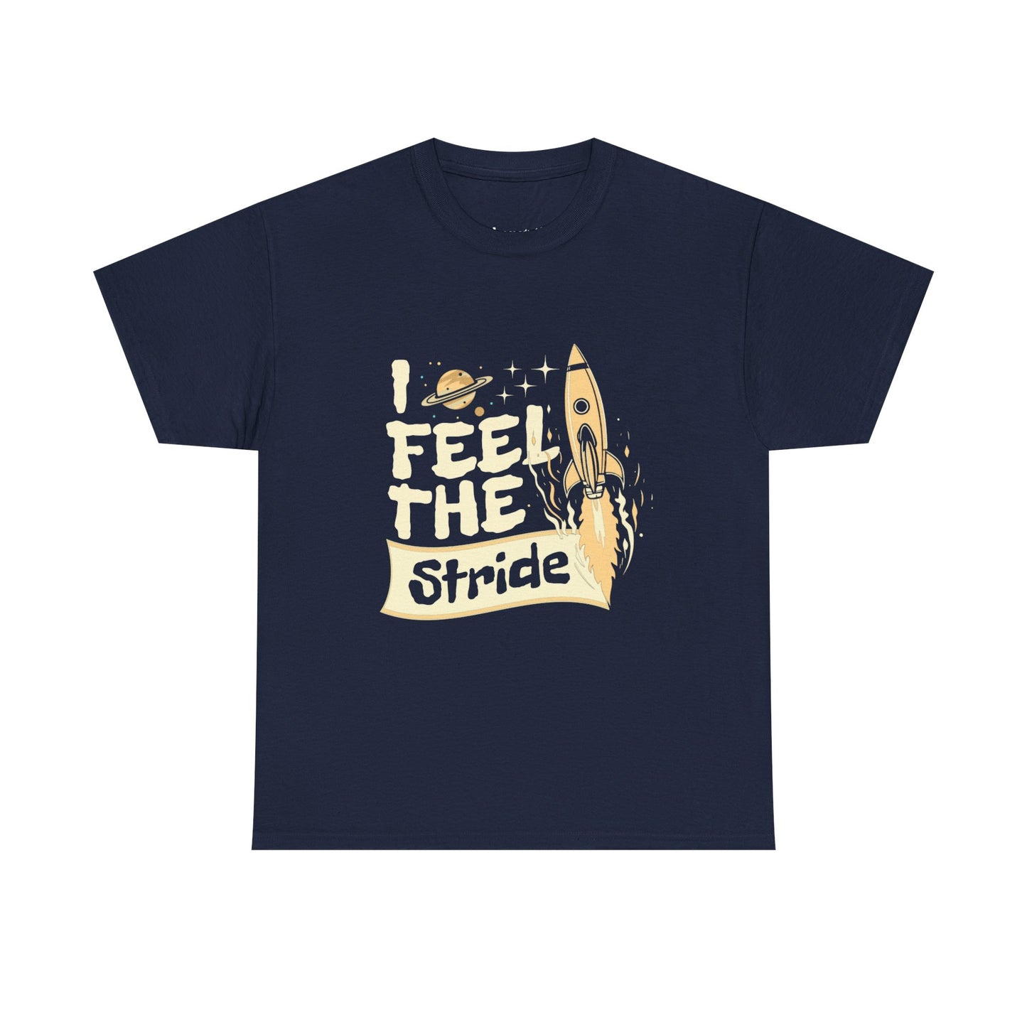 T-shirt con scritta "I feel the stride "