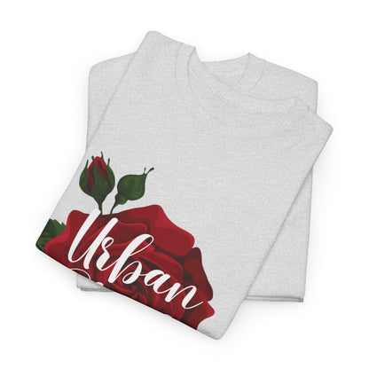 T-shirt con scritta "UrbanStride Vintage Flower