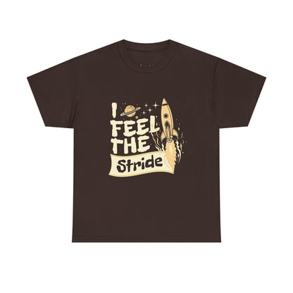 T-shirt con scritta "I feel the stride "