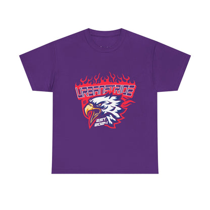 T-shirt con scritta "Urbanstride" e aquila