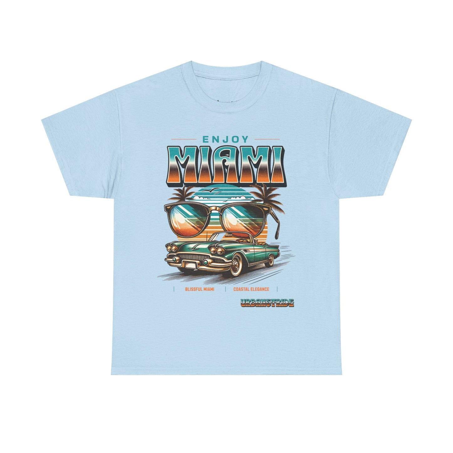 T-shirt con scritta" Enjoy Miami "