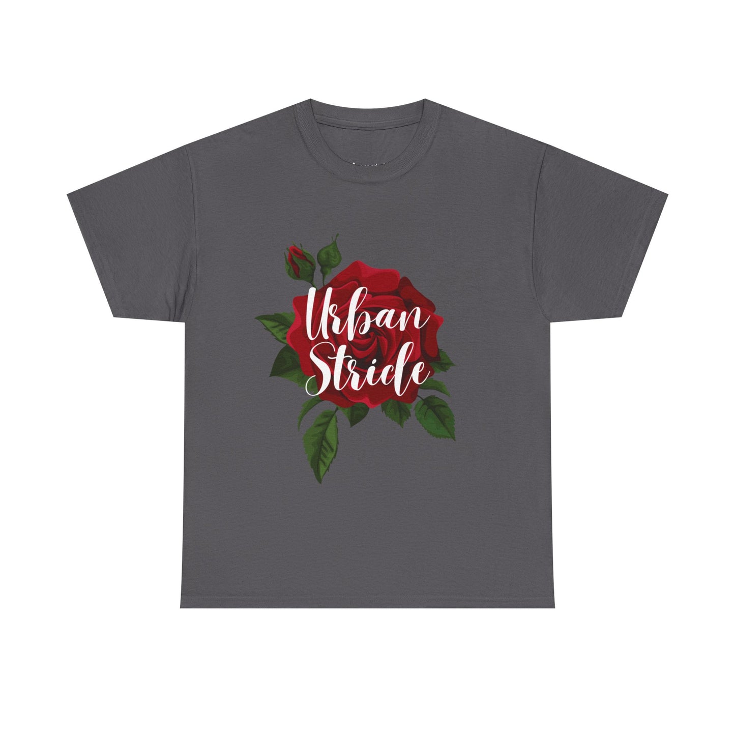 T-shirt con scritta "UrbanStride Vintage Flower