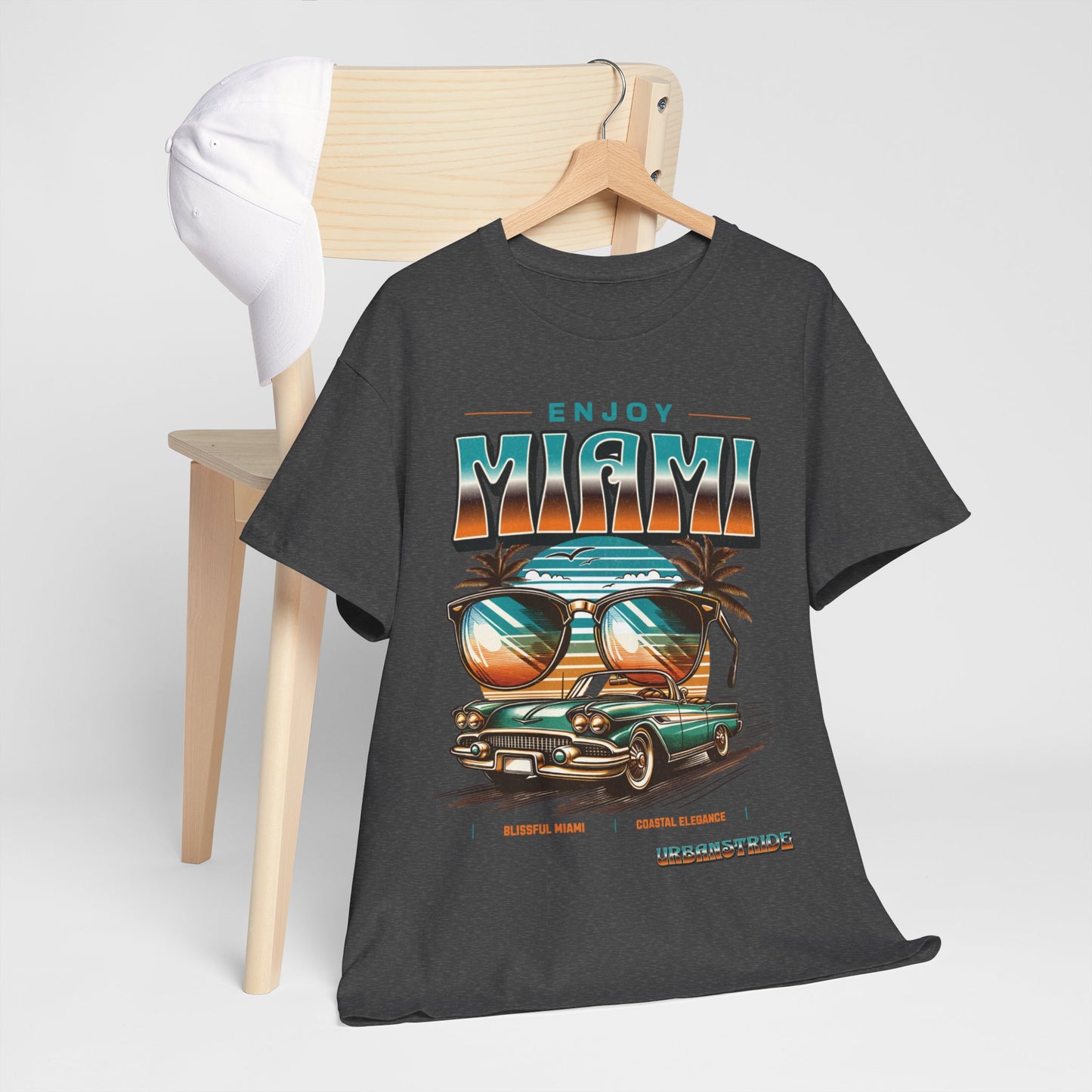 T-shirt con scritta" Enjoy Miami "