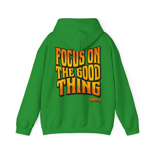 Felpa con scritta "Focus on the good thing"