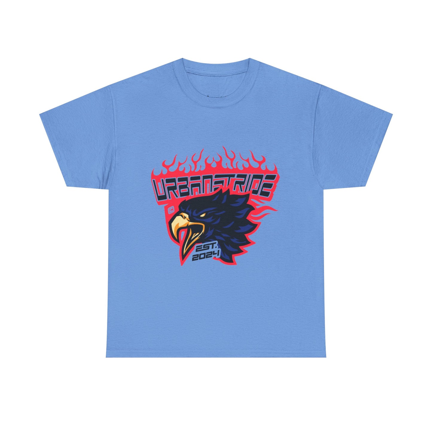 T-shirt con scritta "Urbanstride" e aquila