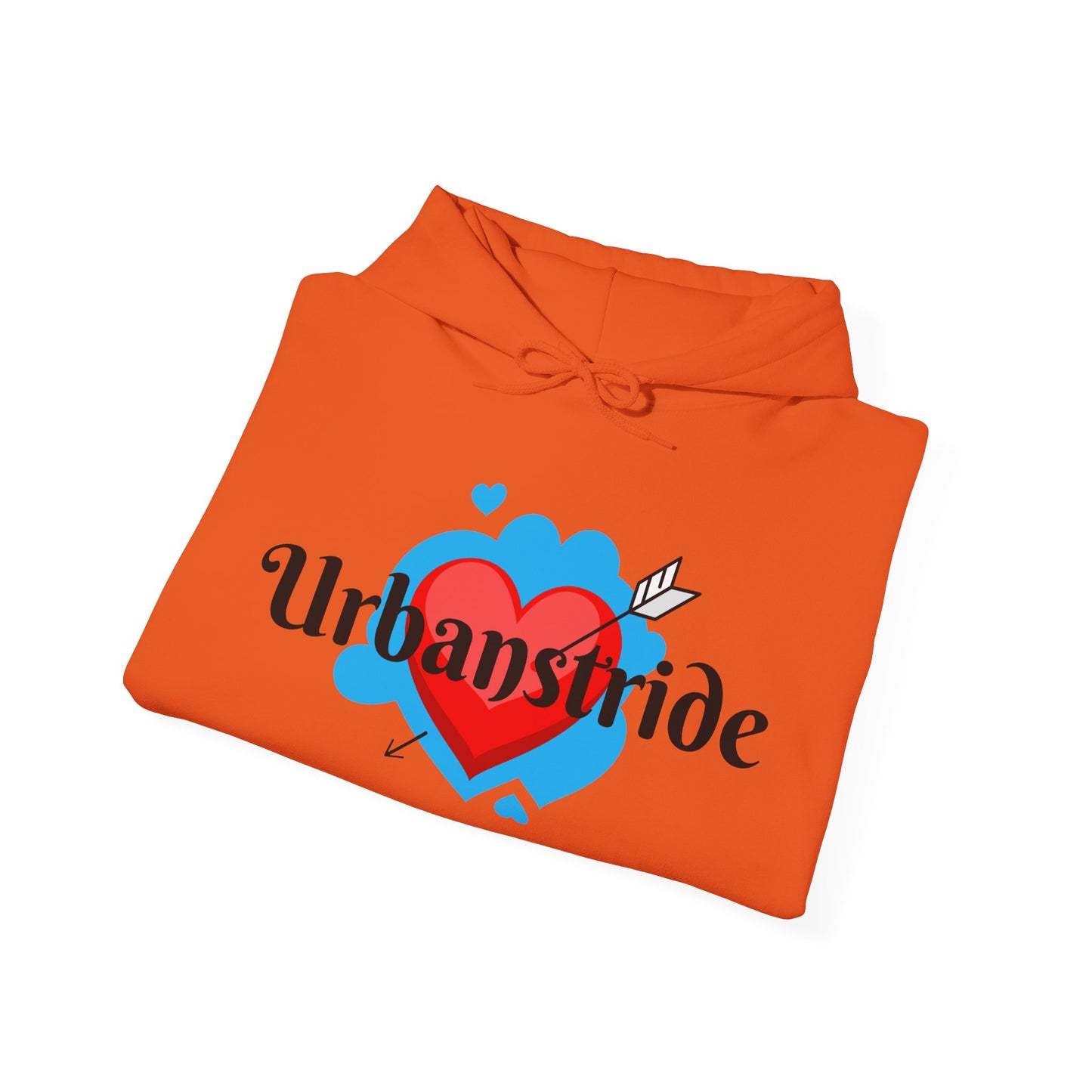 Felpa con logo "URBANSTRIDE" e cuore