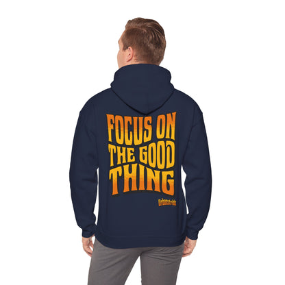 Felpa con scritta "Focus on the good thing"