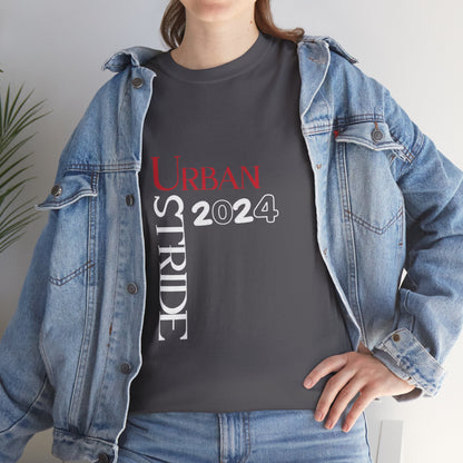T-shirt con scritta "Urbanstride" red & black