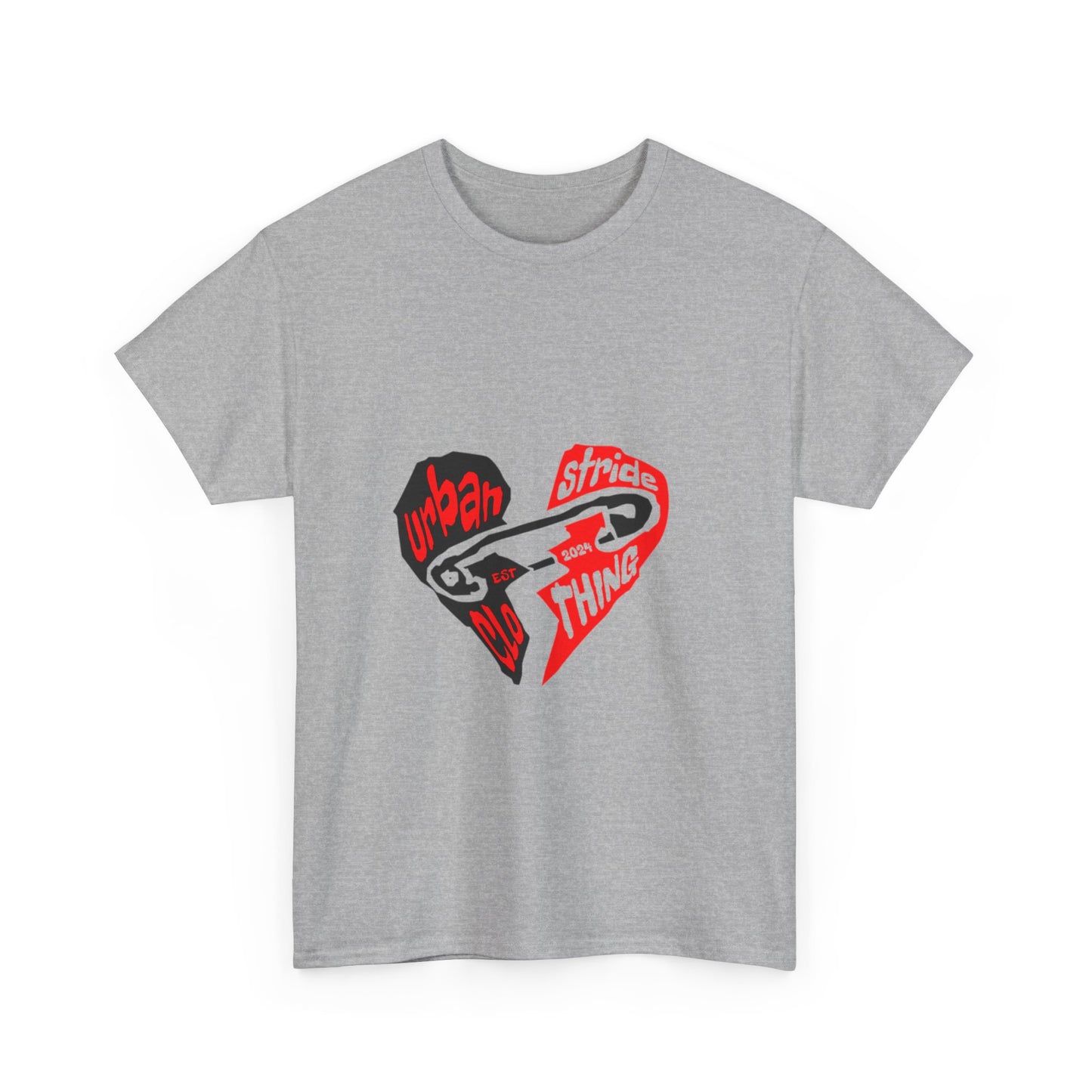T-shirt con disegno cuore spezzato