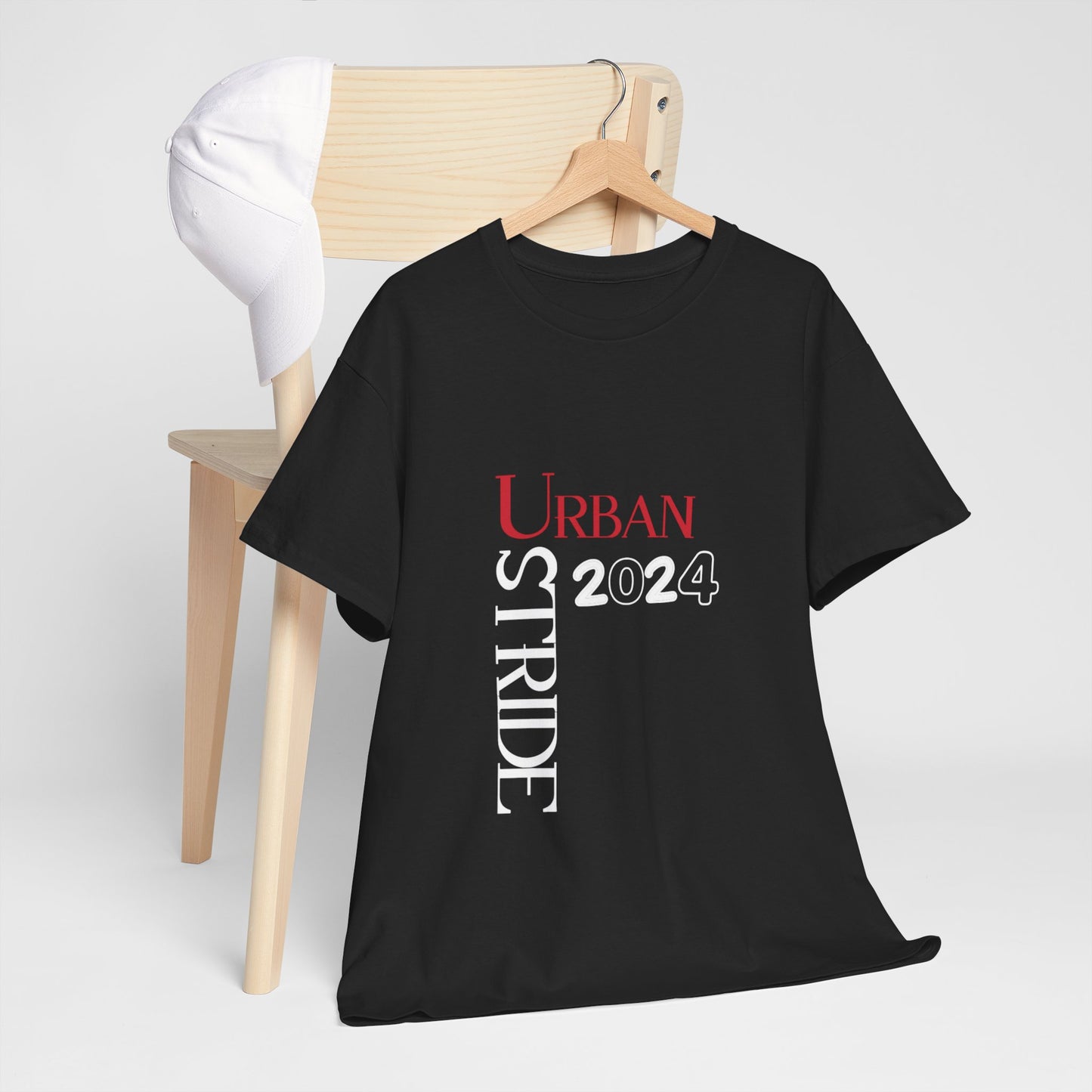 T-shirt con scritta "Urbanstride" red & black