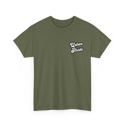 T-shirt con scritta "urbanstride " stile firma
