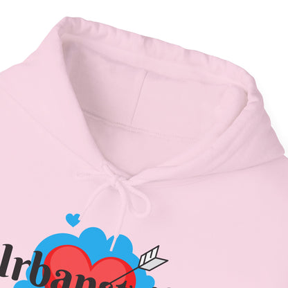 Felpa con logo "URBANSTRIDE" e cuore