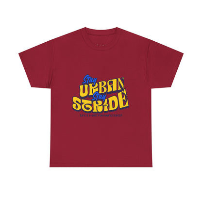 T-shirt con scritta  Stay urban Stay stride