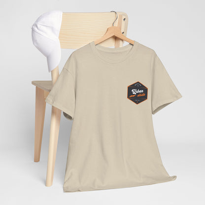 T-shirt Urban Stride® – Logo esagonale vintage in stile aviatore