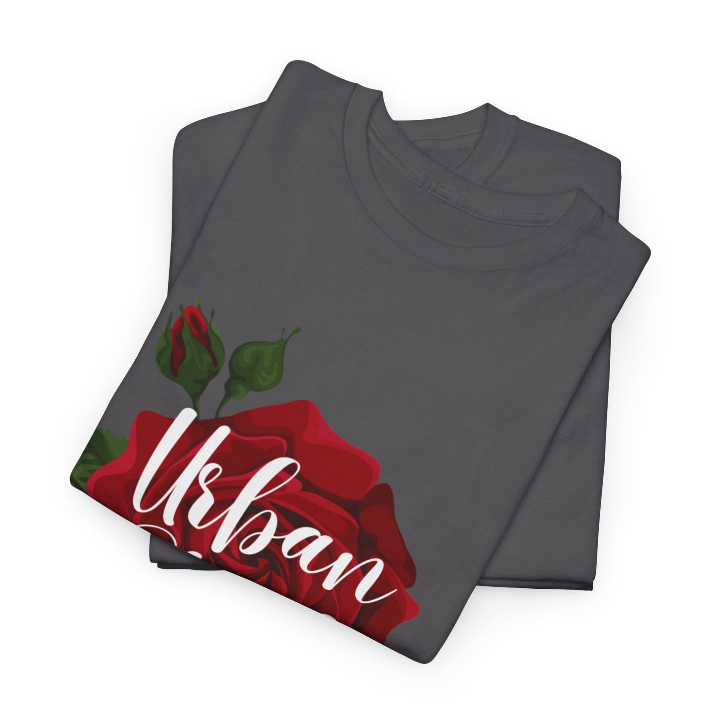 T-shirt con scritta "UrbanStride Vintage Flower
