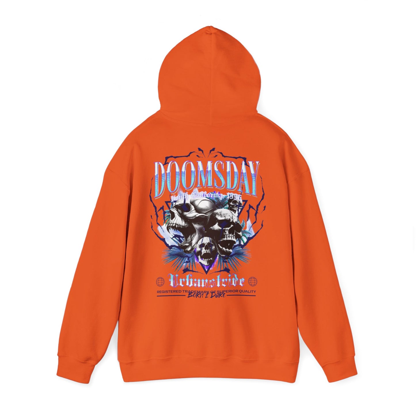 Felpa con scritta "Doomsday south california 1996"
